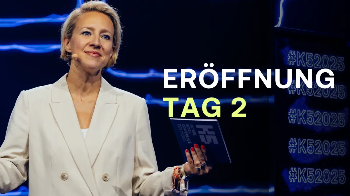 Begr&uuml;&szlig;ung Tag 2 auf der Future Retail Stage