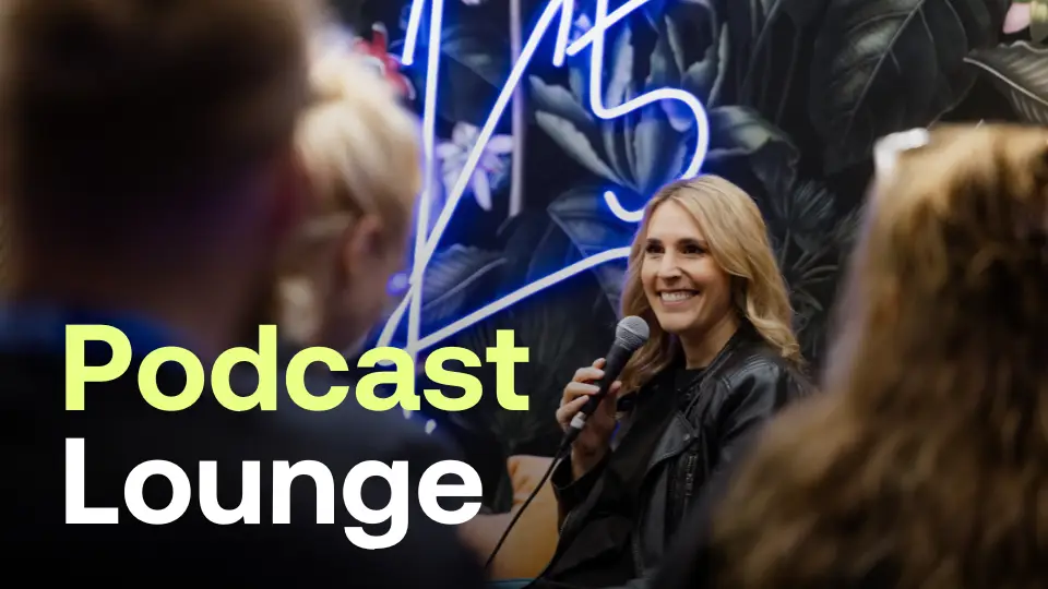podcast lounge auf der K5 Konferenz